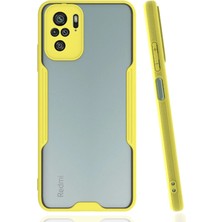 Toyigoo Mey Ithalat®   Redmi Note 10 Kılıf Platin Silikon - Sarı TYGRSYT9573