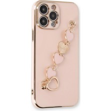 Toyigoo Mey Ithalat®  iPhone 13 Pro Max Kılıf Esila Silikon - Pudra TYGRSYT9573