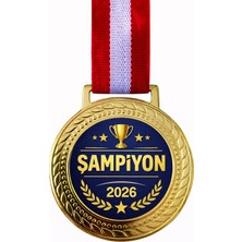 Siverek Reklam 1 Adet Şampiyon 2026 Madalyası Altın Renk Ödül Madalyası