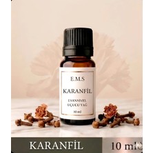 E.M.S KARANFİL Esansiyel Uçucu Yağ Buhurdanlık Yağı Difüzör Esansı Oda Kokusu Esansı MUM ESANSI 10 ML.