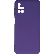 Toyigoo Mey Ithalat®  Samsung Galaxy M51 Kılıf Nano Içi Kadife Silikon - Mor TYGRSYT9573
