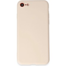 Toyigoo Mey Ithalat®  iPhone 7 Kılıf First Silikon - Krem TYGRSYT9573