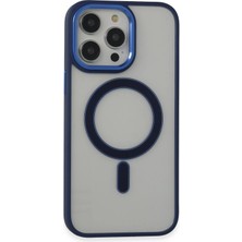 Toyigoo Mey Ithalat®  iPhone 14 Pro Kılıf Room Magneticsafe Silikon - Lacivert TYGRSYT9573