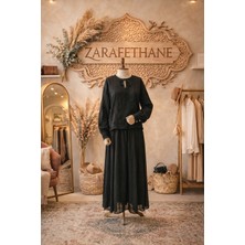 Zarafethane Fransız Dantelli Etekli Takım