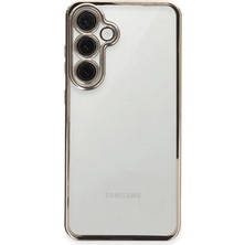 Toyigoo Mey Ithalat®  Samsung Galaxy S24 Fe Kılıf  Lensli Silikon - Titanyum Gri TYGRSYT9573