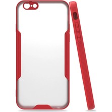 Toyigoo Mey Ithalat®  iPhone 6 Kılıf Platin Silikon - Kırmızı TYGRSYT9573