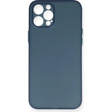 Toyigoo Mey Ithalat®  iPhone 12 Pro Max Kılıf Pp Ultra Ince Kapak - Mavi TYGRSYT9573