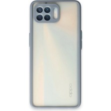 Toyigoo Mey Ithalat®   Reno 4 Lite Kılıf Montreal Silikon Kapak - Gri TYGRSYT9573