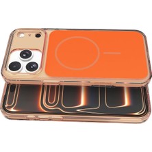 Toyigoo Mey Ithalat®   iPhone 17 Pro Max Bruma Magsafe Kapak - Turuncu TYGRSYT9573