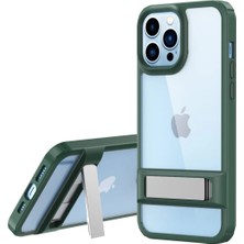 Toyigoo Mey Ithalat®  iPhone 13 Pro Kılıf Rolet Stand Kapak - Yeşil TYGRSYT9573