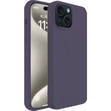 Toyigoo Mey Ithalat®  iPhone 15 Kılıf First Silikon - Mürdüm TYGRSYT9573