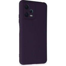 Toyigoo Mey Ithalat®   Redmi Note 12 5g Kılıf Nano Içi Kadife Silikon - Mor TYGRSYT9573