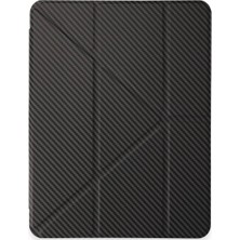 Toyigoo Mey Ithalat®  iPad Pro 11 (2024) Kılıf Color Karbon Tablet Kılıfı - Koyu Gri TYGRSYT9573