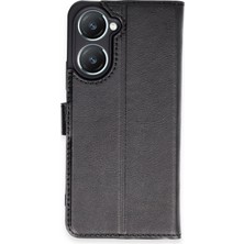 Toyigoo Mey Ithalat®  Vivo Y18 Kılıf Trend S Plus Kapaklı Kılıf - Siyah TYGRSYT9573