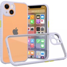 Toyigoo Mey Ithalat®  iPhone 13 Mini Kılıf Miami Şeffaf Silikon - Lila TYGRSYT9573