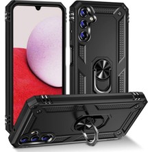 Toyigoo Mey Ithalat®  Samsung Galaxy A04S Kılıf Sofya Yüzüklü Silikon Kapak - Siyah TYGRSYT9573