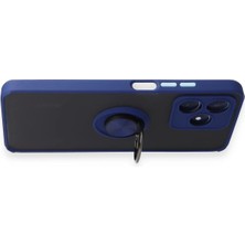 Toyigoo Mey Ithalat®  Realme C53 Kılıf Montreal Yüzüklü Silikon Kapak - Lacivert TYGRSYT9573
