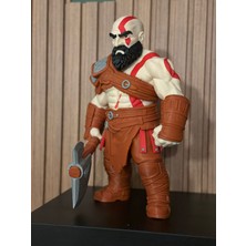 Printlabtr 30 cm Kratos Figürü Dekoratif Koleksiyon Biblosu – 3D Baskı Oyun Karakteri Figürü