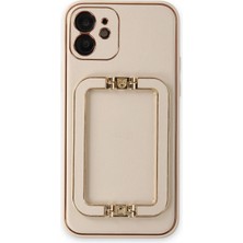 Toyigoo Mey Ithalat®  iPhone 12 Kılıf Coco Elit Kapak - Gold TYGRSYT9573