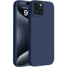 Toyigoo Mey Ithalat®  iPhone 15 Kılıf First Silikon - Lacivert TYGRSYT9573