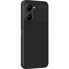 Toyigoo Mey Ithalat®  Vivo Y18 Kılıf Auto Focus Karbon Kapak - Siyah TYGRSYT9573