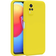 Toyigoo Mey Ithalat®  Vivo Y53S Kılıf Nano Içi Kadife Silikon - Sarı TYGRSYT9573