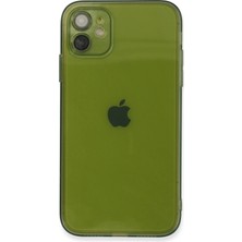 Toyigoo Mey Ithalat®  iPhone 12 Kılıf Fly Lens Silikon - Yeşil TYGRSYT9573