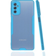 Toyigoo Mey Ithalat®  Samsung Galaxy M52 5g Kılıf Platin Silikon - Mavi TYGRSYT9573