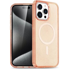 Durukar®  iPhone 15 Pro Max Kılıf Star Magsafe Kapak - Turuncu