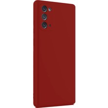 Toyigoo Mey Ithalat®  Samsung Galaxy Note 20 Kılıf First Silikon - Bordo TYGRSYT9573