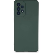 Star Light Newface Samsung Galaxy A33 5g Kılıf Nano Içi Kadife Silikon - Koyu Yeşil