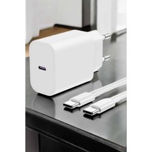 Sepetopia Ios Uyumlu Type-C Girişli Hızlı Şarj 15/15 Pro Max Adaptör ve Kablosu
