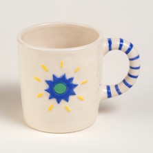 Zsa Zsa Zsu Sımıng Stoneware Kupa 12.1x8.5x8.9 Cm Mavi