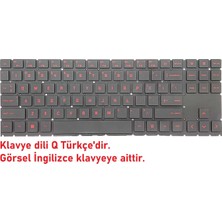 Retro Hp Omen 4H1U5EA Klavye Işıklı Kırmızı Tuş V1 (Single Backlit)