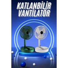Sepetopia 3 Kademe Hız Ayarlı Vantilatör Telefon Standlı Şarjlı Katlanabilir Soğutucu Pervane