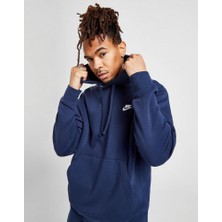 Nike Sportswear Club Fleece Kapüşonlu Erkek Lacivert Sweatshirt