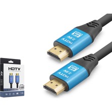 İlk El Grup HDMI 2.0 Kablo 4K UHD 19+1 Od 8.0 mm 1.5 M - Siyah Mavi ND4050 Iegtgrs-34