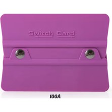 Star Light Switch Card Kare Ragle Ppf/tph Cam Filmi Çekme Uygulama Aparatı Teflonlu 100A Sertlik 10X6.9CM Mor