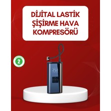 Sepetopia 12V Uyumlu Çok Işlevli Akıllı Araç Lastik Pompası