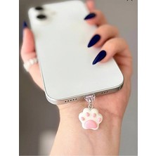 Miraz Tasarım Pati Iphone Şarj Girişi Koruma / Şarj Giriş Koruyucu /tozluk Y2K Kawaii Tarz