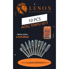 Lenox Tools Ahşap Törpü Seti 10 Parça Ağaç Törpüsü Matkap Ucu Ahşap Zımpara Şekillendirme Raspa Seti