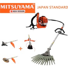 Mitsuyama Japon Sırt Tırpan + Tırnaklı Zeytin & Badem Silkeleme Hasat Aparatı 63CC 5,7 Hp