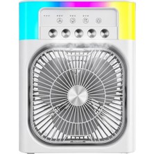 Su Buharlı Mini Klima Fan Rgb Işıklı Taşınabilir Serinletici