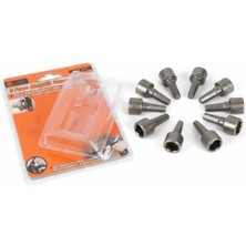 Lenox Tools Manyetik Somun Adaptör Seti 9 Parça Matkap Uyumlu Lokma Uç Seti Vidalama Aparatı Çok Boyutlu