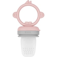 Zenvia Zcv Mey Ithalat®   Silikon Püre Meyve Sebze Emziği Pinky Pink / Powder Grey ZNV2026