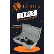 Lenox Tools 11 Parça Bi-Metal Buat Delik Açma Seti Elektrik Tesisat Profesyonel Delik Testeresi Taşıma Çantalı