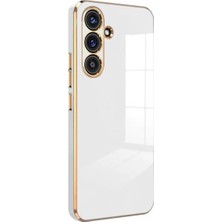 Durukar®  Samsung Galaxy S24 Fe Kılıf Volet Silikon - Beyaz
