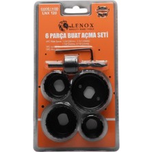 Lenox Tools Buat Açma Panç Seti 6 Parça 32 38 44 54 mm Elektrik Priz Buat Delik Açma Aparatı Hex Mandren