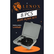 Lenox Tools 8 Parça Bi-Metal Buat Açma Seti Profesyonel Delik Açma Testere Takımı Taşıma Kutulu