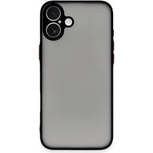 Durukar®  iPhone 16 Kılıf Montreal Silikon Kapak - Siyah
